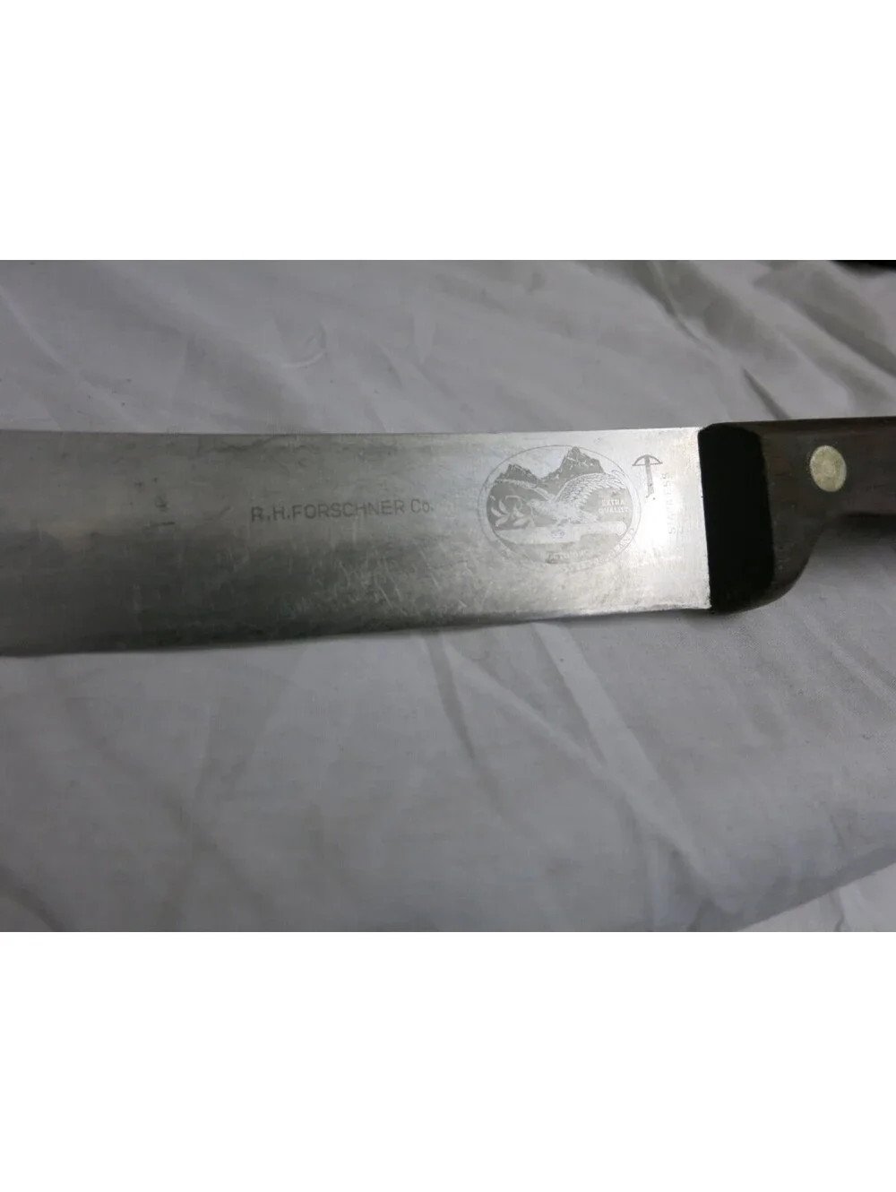 R.H. Forschner Co Victorinox Curved Butcher Knife Made In Switzerland